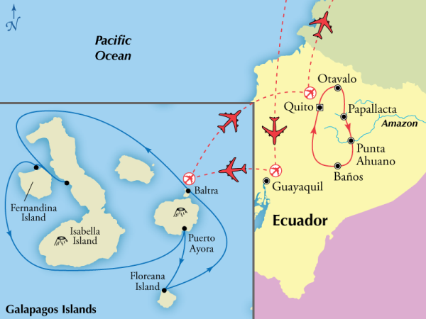 Gate 1 - 15 day Ecador with 5 day Galapagos Cruise